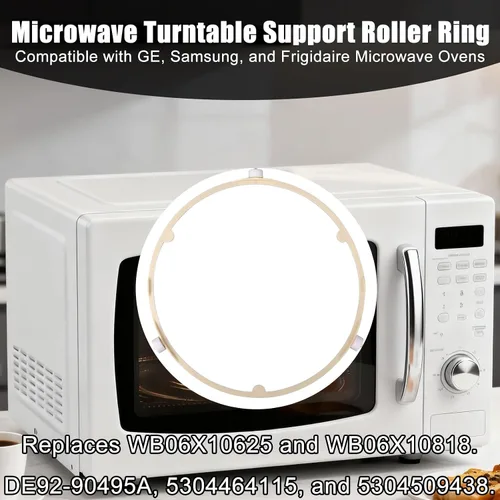 Vista 3 de Anillo de soporte giratorio de microondas de 8.5 pulgadas/8.5 in para GE Samsung Frigidaire Microwave Tray Plate Roller Replacement for GE Samsung