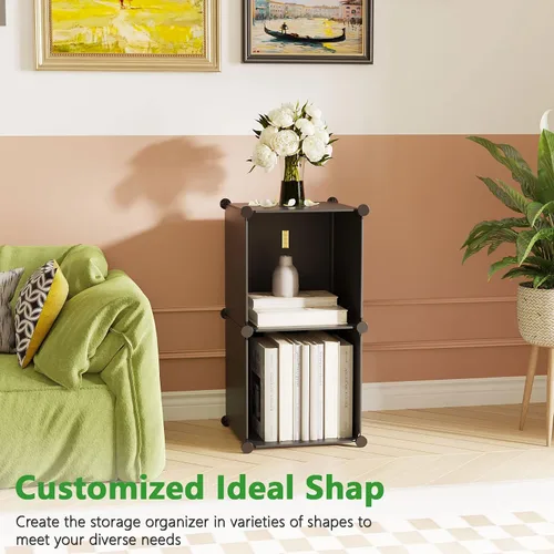 Vista 5 de C&Ahome - Organizador de clóset de almacenamiento para que lo montes tú mismo Portable Closet Organizer, DIY Bookshelf, Storage Cabinet Ideal for