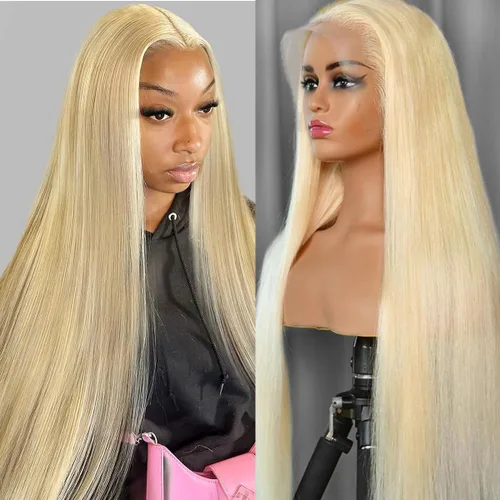 Vista 39 de Pelucas de cabello humano lacio para mujeres negras, encaje frontal de 13 x 4 pulgadas, previamente despuntada, sin pegamento, HD frontal, negro