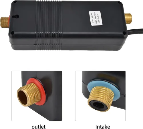 Vista 7 de Calentador de agua eléctrico sin tanque de 3 KW, calentador de agua caliente pantalla digital, mini calentador de agua caliente instantáneo