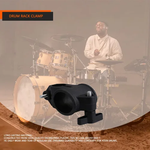 Vista 5 de Roland CR-22 0.866 in Drum Rack T Clamp Kit - Negro