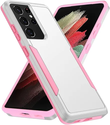 Vista 11 de Funda para Samsung Galaxy S21 (no para S21 Plus y S21 Ultra), resistente, a prueba de golpes, de grado militar, soporte de carga inalámbrica