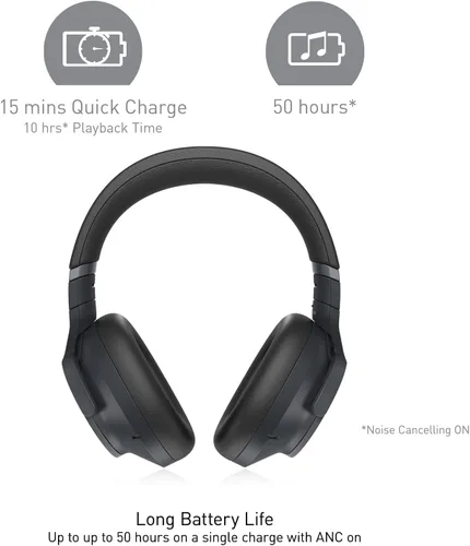 Vista 7 de Technics - Auriculares inalámbricos con cancelación de ruido para usar sobre la oreja con conectividad multipunto para 2 dispositivos - EAH-A800-K