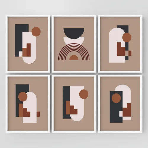 Vista 16 de Juego de galería de collage enmarcado para pared, diseño de plantas de flores de William Morris, ilustraciones de naturaleza silvestre, moderno