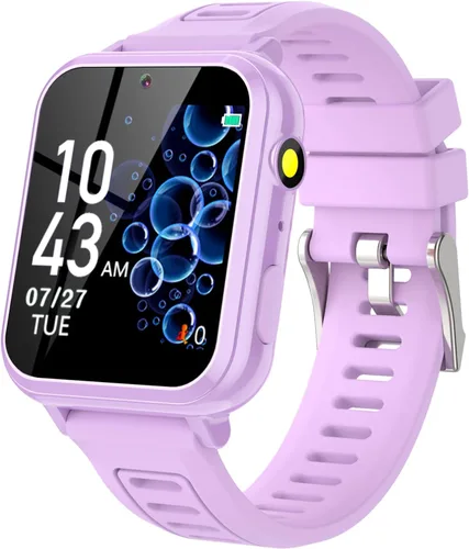 Vista 8 de Sedzofan Reloj inteligente para niños con 24 juegos de rompecabezas, pantalla táctil HD, cámara, reproductor de música, podómetro, despertador