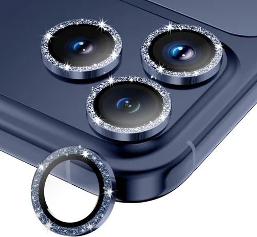 Vista 12 de Protector de lente de cámara para iPhone 17/16/16 Plus, Vidrio templado de metal Cubierta individual de lente de cámara [Anti-caída] Compatible