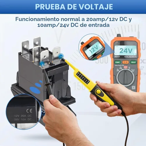 Vista 8 de Anina 2 piezas de interruptores basculantes de 5 pines SPST 20A/12V 10A/24V ENCENDIDO/APAGADO con 2 juegos de cables puente, interruptor basculante