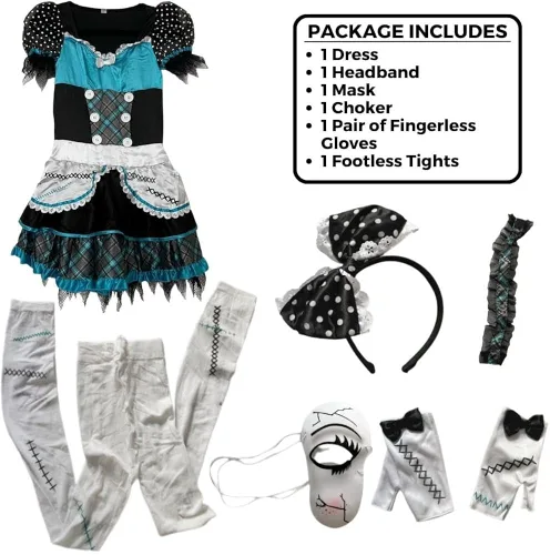 Vista 2 de amscan Adult Shattered Doll Costume