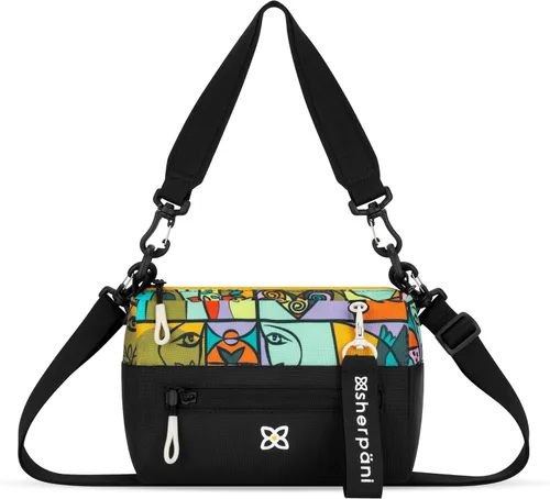Vista 124 de Sherpani Skye - Bolso cruzado pequeño, de nailon, ligero, para mujer, con protección RFID