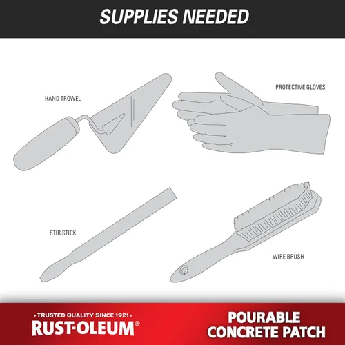 Vista 9 de Rust-Oleum 369667 Masilla de hormigón para verter, balde de 5 lb