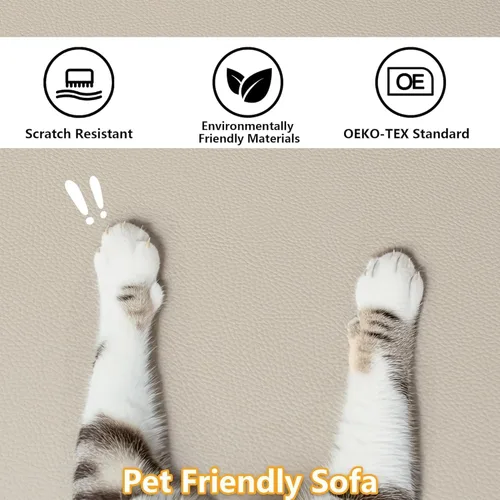 Vista 3 de EASE MOOSE Sofá modular seccional, sofá en forma de U para sala de estar Beige