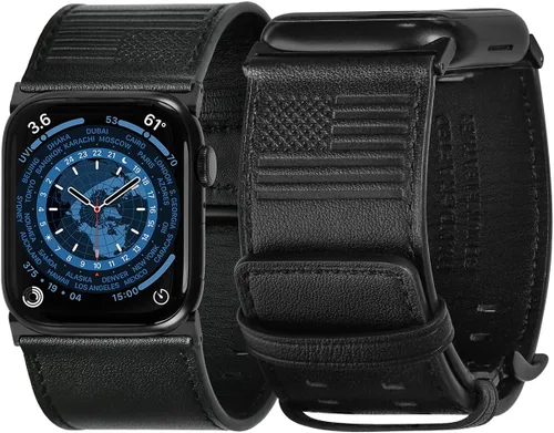 Vista 8 de Tefeca Correa Dual Series Compatible con Apple Watch Ultra 2/Ultra 49mm, Series 10 46mm, Series 9/8/7 45mm, SE2/SE/6/5/4 44mm