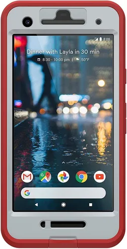 Vista 2 de Lifeproof FRē Series - Funda impermeable para Google Pixel 2, embalaje al por menor, Fire Run (tomate cherry/aguanieve/lava fundida)