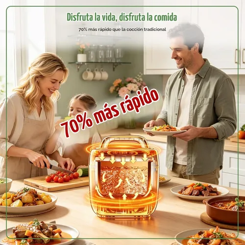 Vista 5 de Fullwill Olla a presión eléctrica 7 en 1 Lite de 3 cuartos de galón, olla de cocción lenta, olla arrocera, vaporera, salteado, calentador, olla Negro