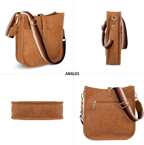 Vista 4 de Montana West Bolsos cruzados para mujer, diseño de moda, con correa ajustable para guitarra