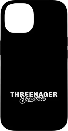 Vista 4 de Threenager Parenting 3 Year Old Kid Case for iPhone 17