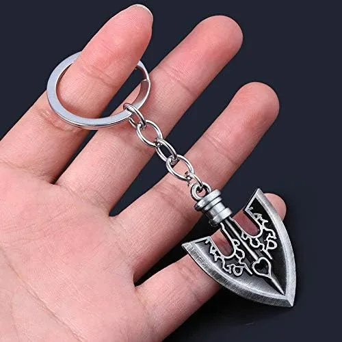 Vista 5 de FunBoat JJBA JoJo - Llavero de flecha Jotaro Joseph Josuke Cosplay Anime Charm Regalos para niños, niñas, adolescentes, mujeres y hombres