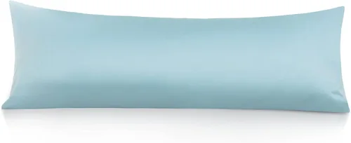 Vista 18 de Leeden - Funda de almohada de algodón para el cuerpo de 800 hilos, ultrasuave y transpirable para adultos, cierre de sobre, 21 x 54 pulgadas