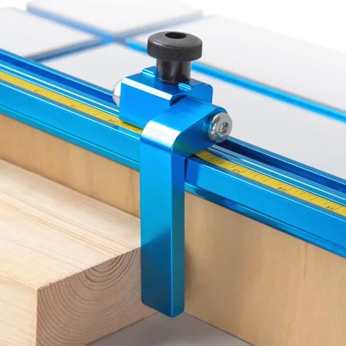 Vista 6 de POWERTEC Paquete de 10 Perillas Redondas de 1/4"-20, Perillas de Sujeción Roscadas para Riel en T y Accesorios de Sierra de Mesa, Tablero Guía