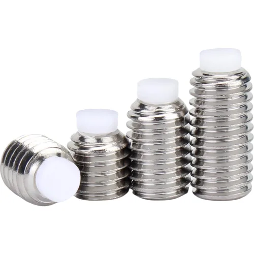 Vista 2 de 2 unids M12x25mm 304 Acero inoxidable Nylon Cabeza Buffer Tornillo Plástico Cabeza Émbolo POM Máquina Arroz Top Alambre Plástico Wave Bead