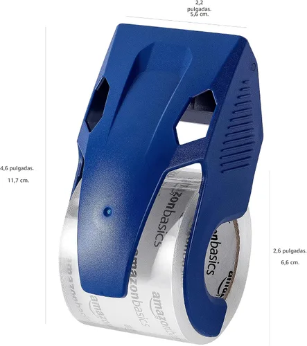Vista 3 de Amazon Basics Cinta de embalaje resistente con dispensador para envío, mudanza y almacenamiento, 1.88 pulgadas x 22.2 yardas, paquete de 6, 4.33 x