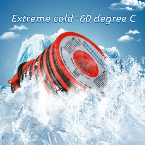 Vista 6 de BNTECHGO Carrete de alambre de silicona calibre 14 20 pies rojo y 20 pies negro flexible 14 AWG alambre de cobre estañado trenzado