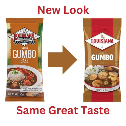 Vista 3 de Louisiana - Base de Gumbo de 5 onzas (paquete de 24) – Auténtico sabor cajún para un delicioso Gumbo – Solo tienes que añadir tu elección de carne