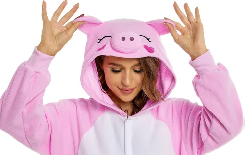 Vista 6 de CANASOUR Pijama de elefante unisex para fiesta de cosplay de polar