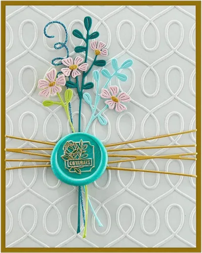 Vista 3 de Spellbinders Troqueles grabados con flores selladas S3-457 de The Sealed by Spellbinders Collection