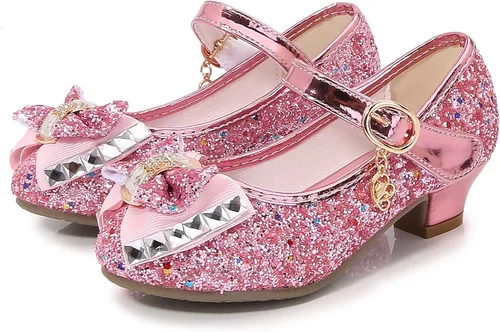 Vista 23 de Cadidi Dinos - Zapatos de vestir para niña, brillantes, princesa para fiesta