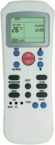Vista 2 de Generic Mando a distancia de aire acondicionado de repuesto para portador Springer Midea Delchi R14/ce