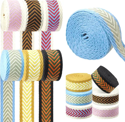 Vista 14 de 6 Rollos Cinturón de Nylon de 1.5 Pulgadas con Flecha Correas de Nylon Correas para Bolso Correas para Mochila Cinturón de Nylon para Cinturón