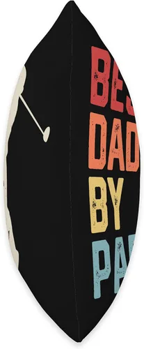 Vista 2 de Golf Lovers Golfers Dads Golfing Best Dad By Par Best Par for Father's Day-Funny Golfing Golfer Dad Throw Pillow, 16x16, Multicolor