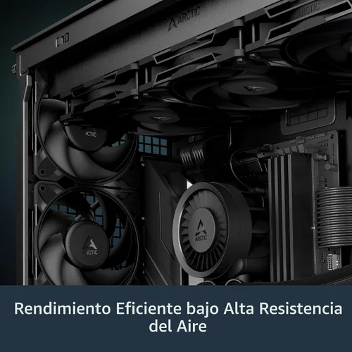 Vista 3 de ARCTIC P12 Pro PST - Potente Ventilador Premium, Ventilador PWM de 120 mm con Splitter de Cable Y, 600-3000 RPM, 0 RPM <5% PWM, Rodamiento de Fluido