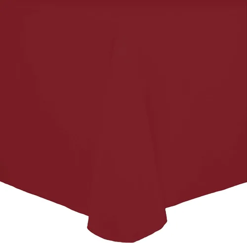 Vista 42 de Ultimate Textile Cotton-Feel - Mantel ovalado de poliéster hilado resistente a las manchas y a las arrugas, lavable a máquina, color berenjena, 1