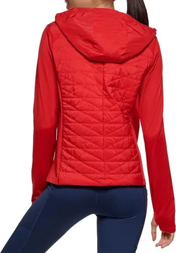 Vista 4 de Tommy Hilfiger Sudadera con capucha de rendimiento con cremallera para mujer