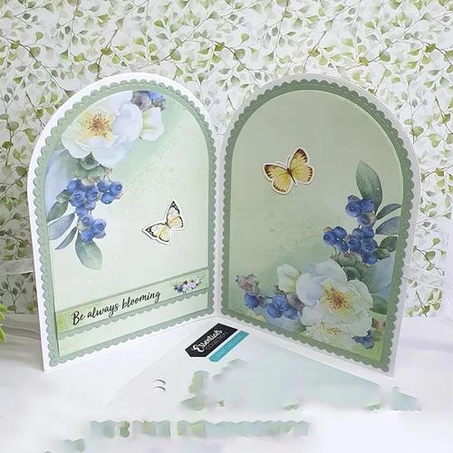 Vista 5 de Troqueles de metal para arco de boda para hacer tarjetas, plantillas de corte para álbumes de recortes, álbum de fotos, papel decorativo, plantilla