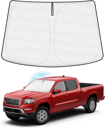 Vista 246 de KUST - Parasol plegable para parabrisas para BMW X1 E84, accesorios 2011 2012 2013 2014 2015, protector de visera de sol ajustable que bloquea