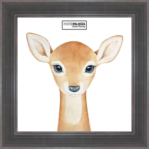 Vista 4 de Poster Palooza 5x5 Inch Contemporary Pewter Complete Wood Square Picture Frame with UV Acrylic Plexiglass, Foam Board Backing & Hardware Included
