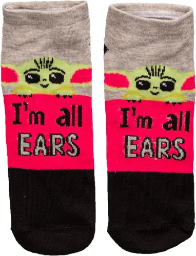 Vista 6 de Star Wars The Mandalorian Baby Yoda - Calcetines tobilleros unisex de corte bajo