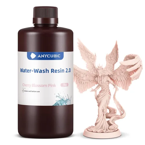 Vista 14 de ANYCUBIC Resina de impresora 3D lavable al agua 2.0, resina 3D de alta precisión de 405 nm, resina de fotopolímero de baja contracción para Gris