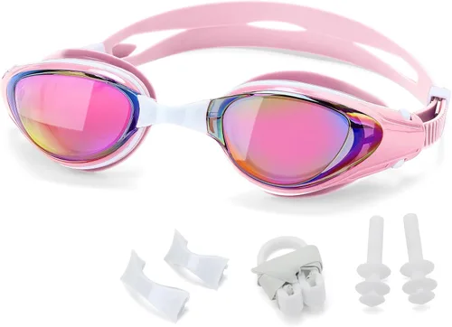Vista 11 de Gafas de natación ópticas para personas con miopía, a prueba de fugas, antivaho y con protección ultravioleta, para adultos, hombres y mujeres