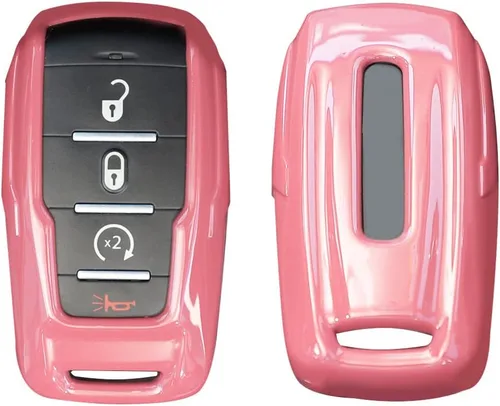 Vista 8 de RT-TCZ Funda para Llavero Cubierta Bolsa para Llaves Soporte Carcasa de Protección Accesorios para Dodge RAM 2018-2022, Azul