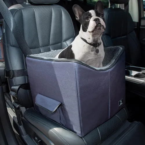 Vista 10 de A 4 Pet Asientos de coche para perros pequeños, menos de 25 libras Gris