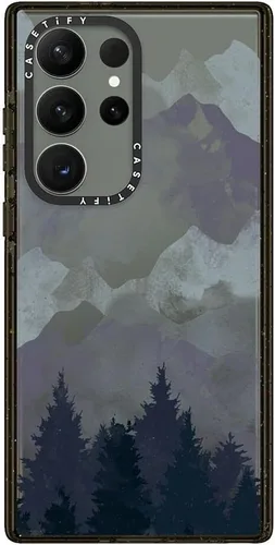 Vista 74 de CASETiFY Funda de impacto para Galaxy S22+ - Adhesivo Aries Moross, color negro transparente