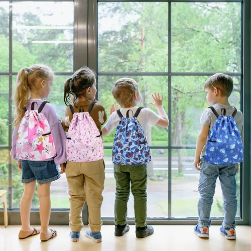 Vista 2 de Ryushoyo Bolsa de gimnasio impermeable con cordón, mochila deportiva para hombres, mujeres, niñas y niños, Rc Truck Blue