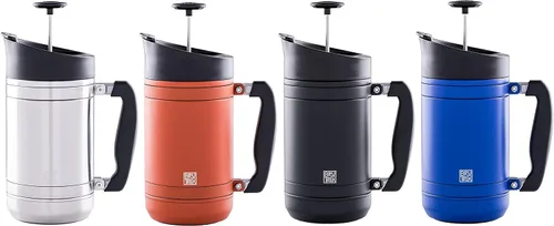Vista 4 de BruTrek de Planetary Design BaseCamp French Press 32 onzas líquidas - Obsidiana