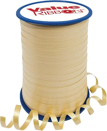 Vista 5 de Value Ribbon - Cinta rizadora prensada, 3/16 pulgadas x 500 yardas para envoltura de regalos, manualidades, proyectos de arte y decoraciones de Azul