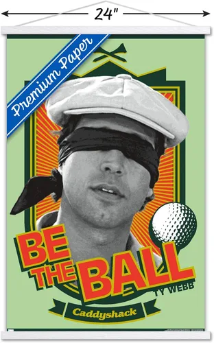 Vista 76 de Trends International Caddyshack - Póster de pared Be the Ball, 14.725 x 22.375 pulgadas, versión enmarcada de madera de granero