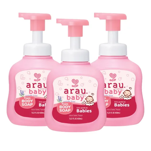 Vista 11 de Arau Baby Jabón corporal de espuma, repuesto de aroma cítrico, gel corporal espumoso natural a base de plantas para bebés, bebés y niños pequeños